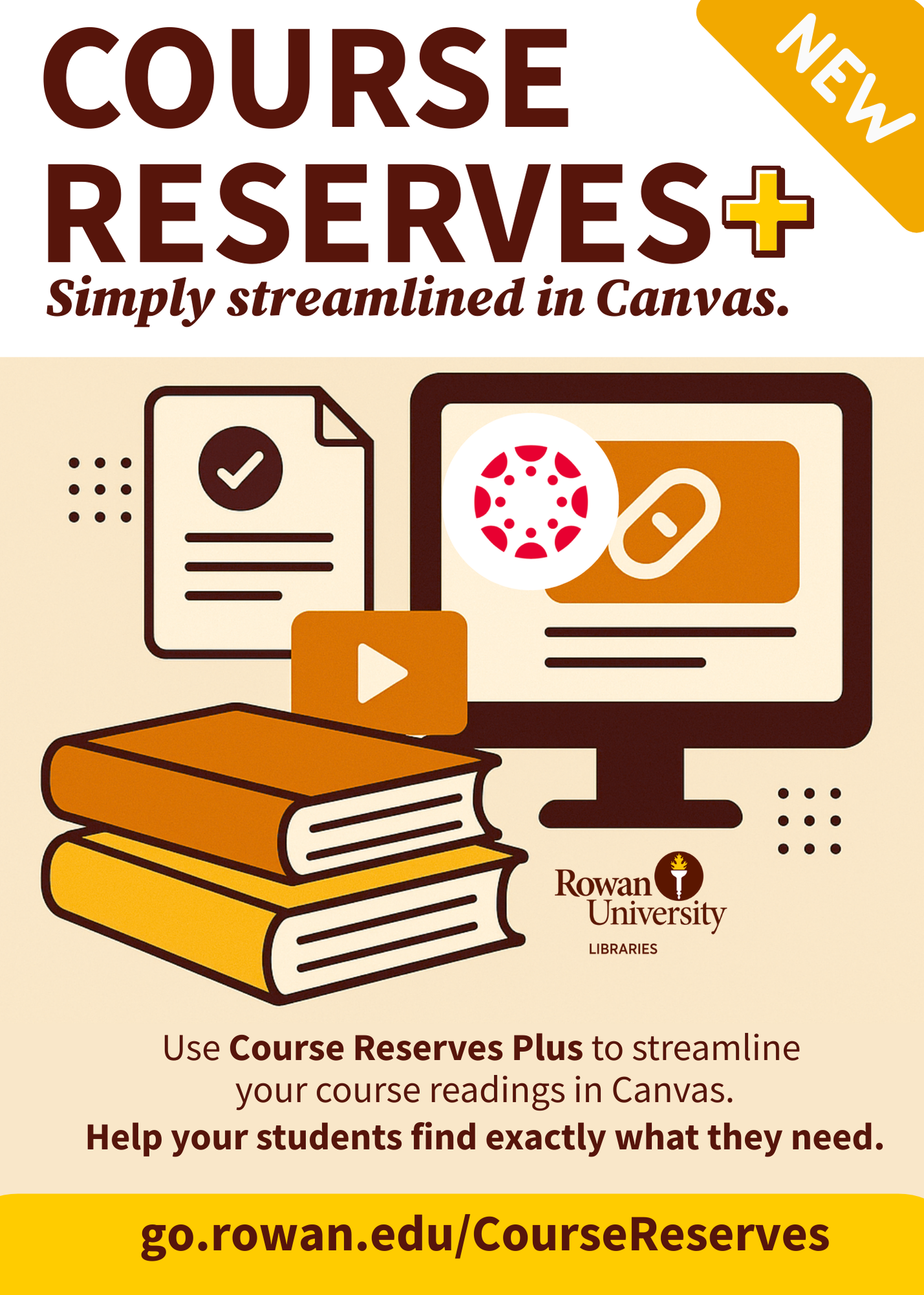 Featured Image for NEW: Course Reserves Plus – Available in Canvas.